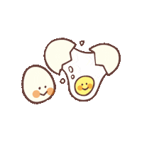 Egg Eating Sticker