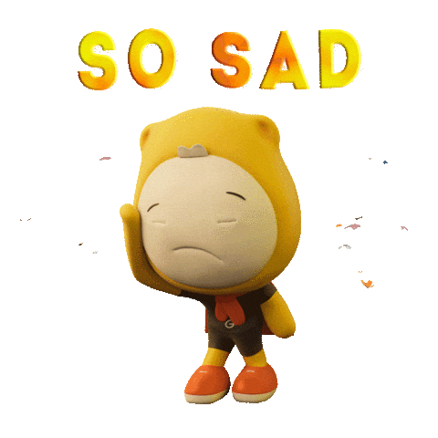 Sad Face Sticker by Gumazing