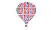 Hot Air Balloon Art Sticker by quietnote