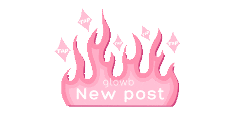 Pink Fire Sticker by Glowb