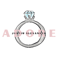 JustinAlexanderBridal ring adore wedding dress engagement ring Sticker