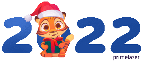 Happy New Year Christmas Sticker by Primelaser