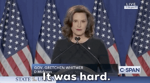 Gretchen Whitmer It Was Hard GIF by GIPHY News