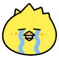 Sad Face Sticker by chickpts