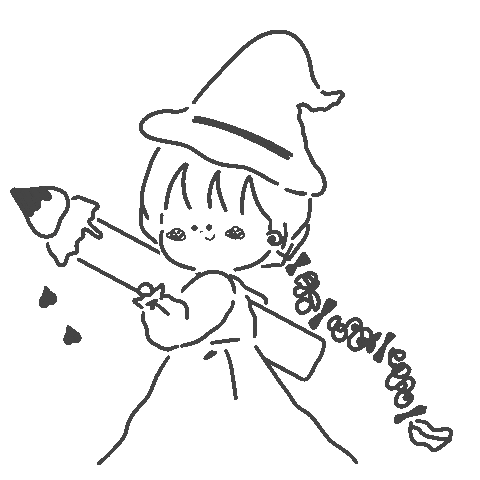 Halloween おんなのこ Sticker