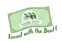 maisontitle money real estate dollar title Sticker