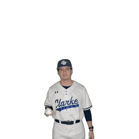 Clarke Baseball Sticker by Clarke University
