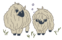 fleencampbell cute tired sleepy sheep Sticker