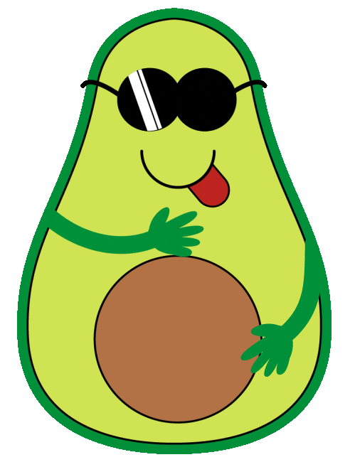 AvoDoggo cool sexy wink sunglasses Sticker