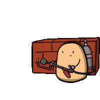 PotatoPiratesGame cybersecurity computer science firewall potato pirates Sticker
