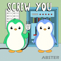 Penguin Screw You GIF by Abster