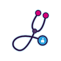 intelycare nurse nursing rn stethoscope Sticker