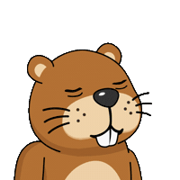 Chonketha angry pump beaver green candle Sticker