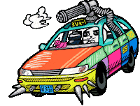 Mad Max Art Sticker