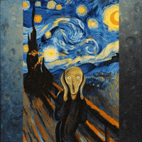 Van Gogh Scream GIF by ElmonX