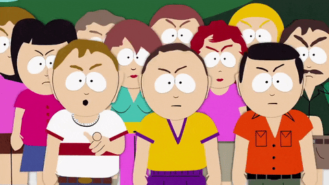 mad crowd GIF by South Park 