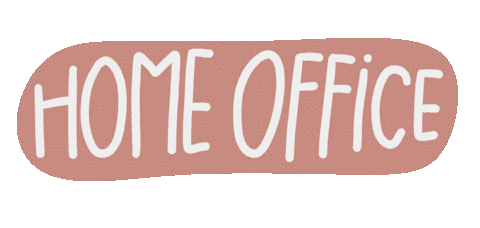 Working Home Office Sticker