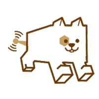 Dog Running Sticker by accessline