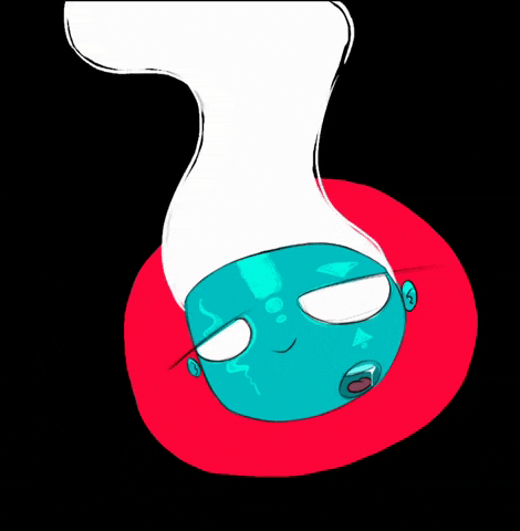 antonbo animation smile smoke bored GIF