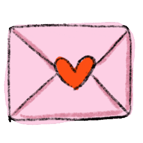 In Love Envelope Sticker by Gouden Lijntjes