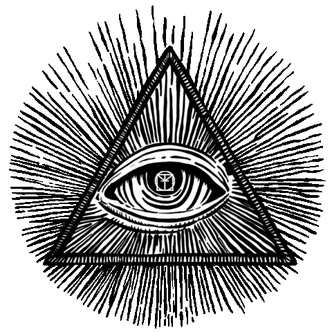 eye illuminati Sticker by ESDE BAGS