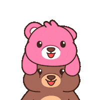 Teddy Bear Love Sticker by BEARISH