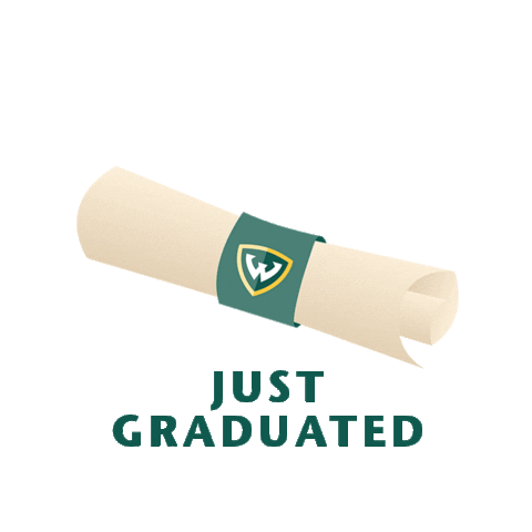 WayneStateCLAS winter graduation cap detroit Sticker