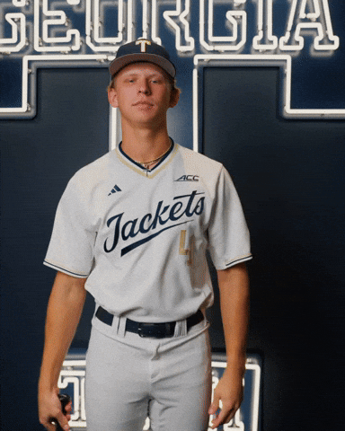 Georgia Tech Baseball GIF by Georgia Tech Yellow Jackets