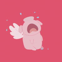 Sad Flying Pig GIF by PositivelyPigasus