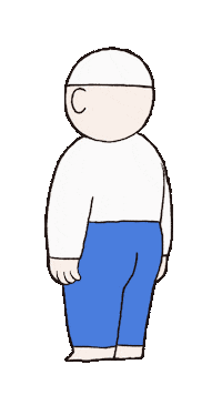 natsugon びっくり え 疑う 振り向き Sticker
