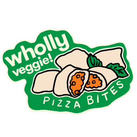 Whollyveggie green pizza health vegan Sticker