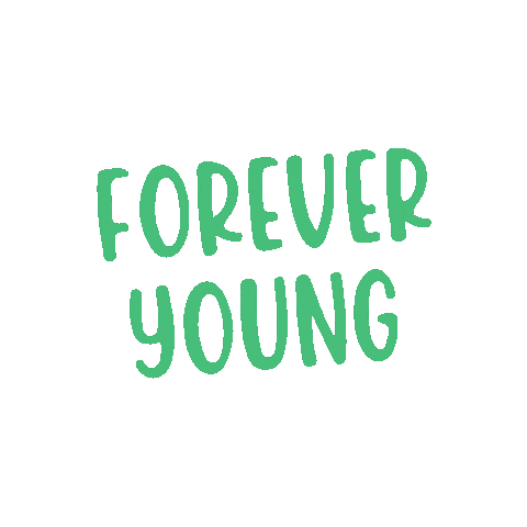 Forever Young Neon Sign Sticker by Neon Beach