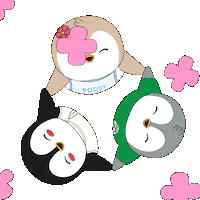 Happy Go Team Sticker by Pudgy Penguins