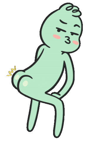 mostlyadhd dancing twerk booty butt Sticker