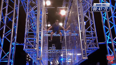 Jump Fall GIF by Australian Ninja Warrior