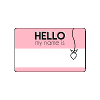 My Name Is Hello Sticker by The Skinny Confidential