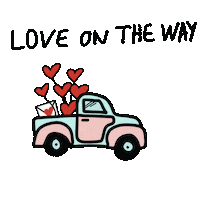 alexandrarcc_ alexandra graciella courrier du love love on the way Sticker