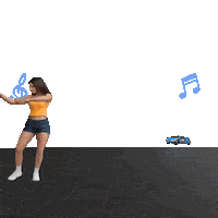 Shorts Car Girls Music Awards Alone Together Metaverse Internet Dance Lol Heart Steam Omg Sticker by Robodrone