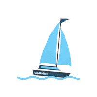 On A Boat Ship Sticker by Garmin