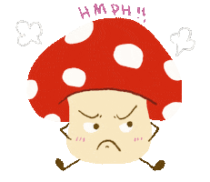 Sad Mushroom Sticker