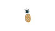 pineapple mandarine Sticker by GifAccount