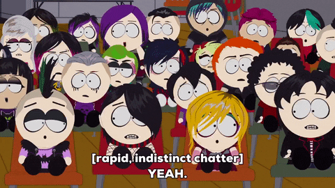 crowd talking GIF by South Park 