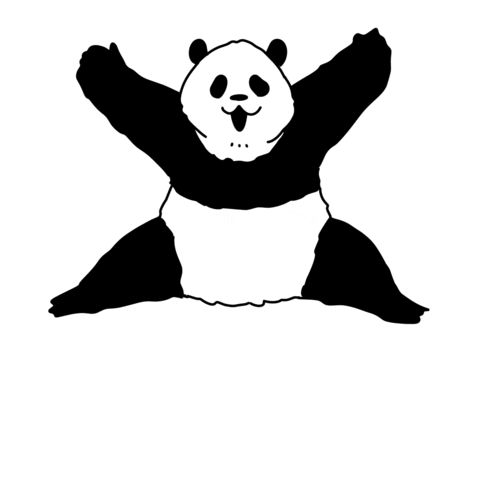 Happy Panda Sticker by wakuta