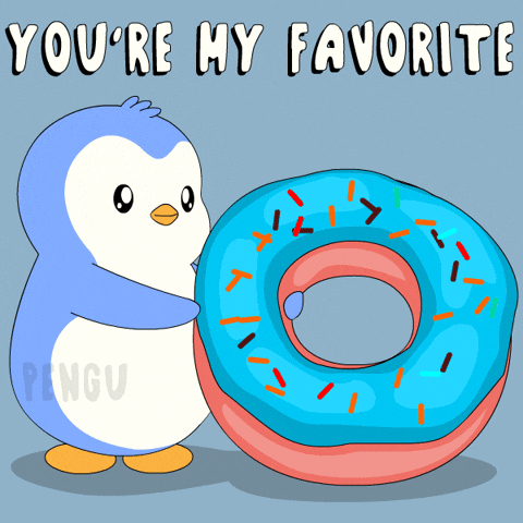 Dunkin Donuts Eating GIF by Pudgy Penguins