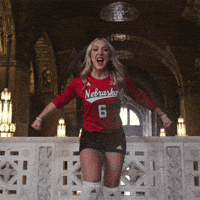 Nebraska Volleyball GIF by Huskers
