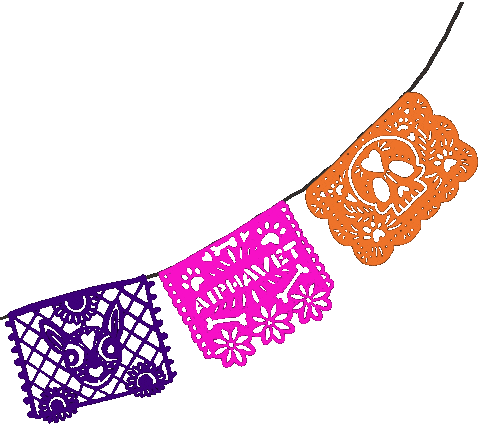 Dia De Muertos Sticker by Alphavet