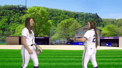 Warriors Softball GIF by WinonaStateATH