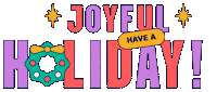 artsydorothy christmas retro holiday joy Sticker