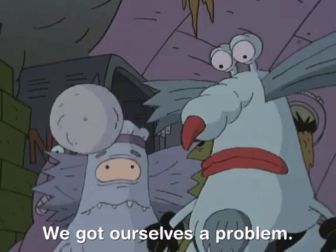 nickrewind giphydvr nicksplat aaahh real monsters giphyarm035 GIF