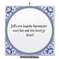 Wijsheid Reflectie Sticker by Tegelspreuken.nl